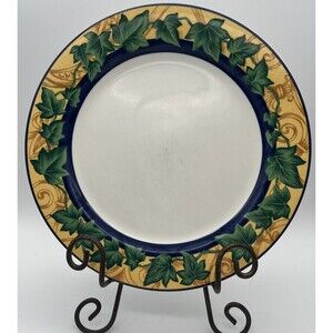 Victoria & Beale Dinner Plate  10.5” Ivy Print Vintage Porcelain 9034